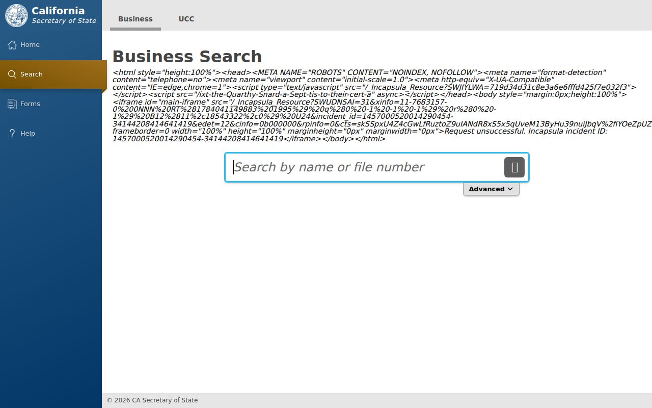 Duarte people search California business filing lookup